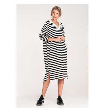 Sukienka Model M1098 Black/White - Figl