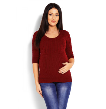 Sweter Damski Model 70008C Bordo - PeeKaBoo