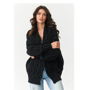 Sweter Kardigan Model S163 Black - Makadamia