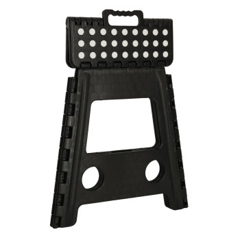Stołek taboret składany antypoślizgowy 39cm czarny