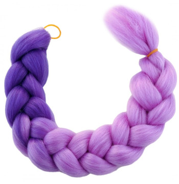 Syntetyczne włosy kolorowe 120 cm gęste ombre WLS38