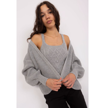 Sweter Komplet Model BA-KMPL-8019.20 Grey - Badu