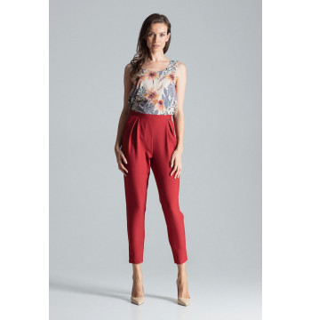 Spodnie Damskie Model M676 Bordo - Figl