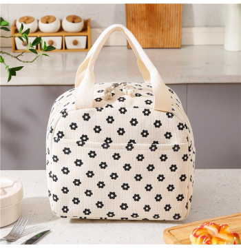 Torba termiczna do przenoszenia żywności LUNCH BOX stokrotki 26x21x18cm PJM45