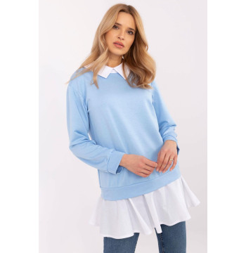 Bluzka Model MI-BZ-A5997.49 Light Blue - Italy Moda