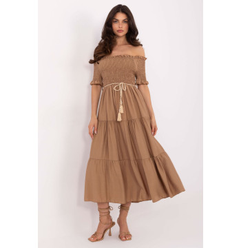 Sukienka Model MI-SK-A2609.96 Camel - Italy Moda