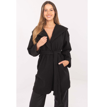 Płaszcz Damski Model IT-PL-A9587.00 Black - Rue Paris