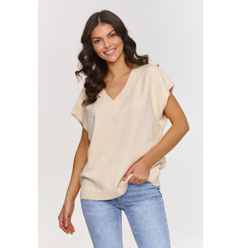 Kamizelka Model S157 Light Beige - Makadamia