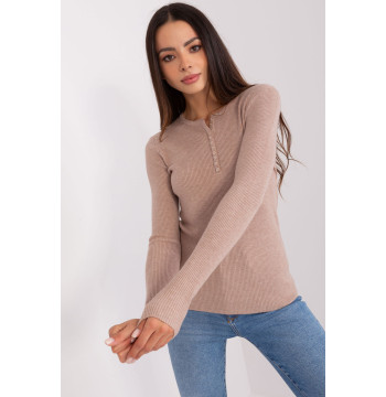 Sweter Damski Model PM-SW-Y-0078.87 Dark Beige - Factory Price