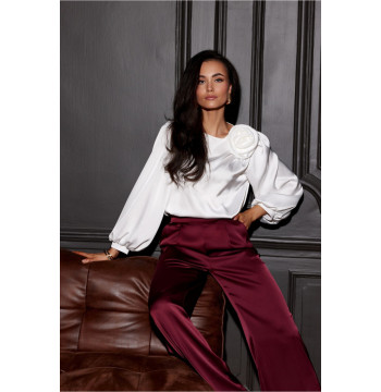 Bluzka Model Evelyn EKR BLU0194 Ecru - Roco Fashion