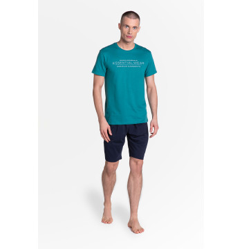 Piżama Męska Model Deal 38880-77X Green/Navy - Henderson