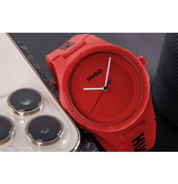 Zegarek Męski HUGO Lit For Him Red 1530346 + BOX