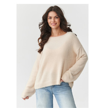 Sweter Damski Model S171 Light Beige - Makadamia