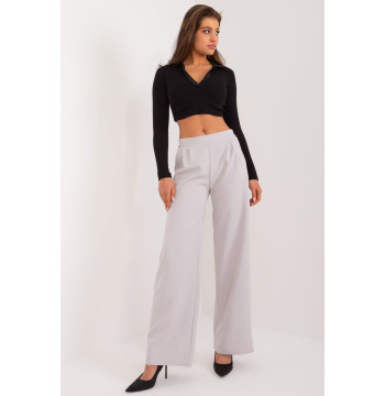 Spodnie Damskie Model WN-SP-8247.65 Light Grey - Rue Paris