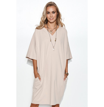 Sukienka Model M708 Light Beige - Makadamia