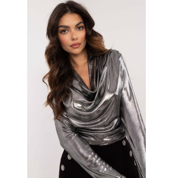 Bluzka Model DHJ-BZ-15268.30 Silver - Italy Moda