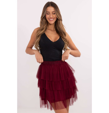Spódnica Model TW-SD-BI-0517.84 Bordo - Och Bella