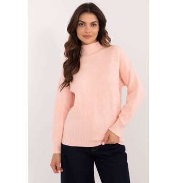 Sweter Damski Model AT-SW-2339.54 Jasna Brzoskwinia - AT