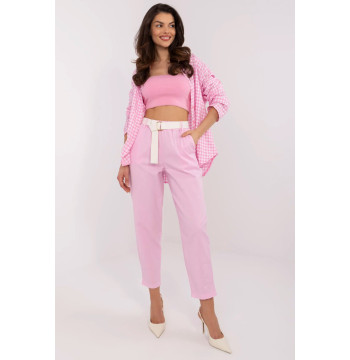 Spodnie Damskie Model DHJ-SP-8830.77 Light Pink - Italy Moda