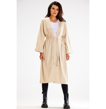 Sweter Kardigan Model A617 Beige - awama