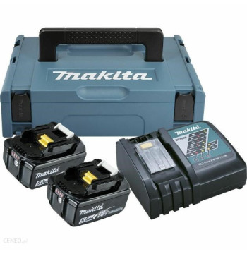 MAKITA ZESTAW ZASILAJĄCY 18V 2x5,0Ah (BL1850Bx2+DC18RC) MAKPAC