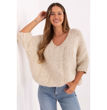 Sweter Damski Model IT-SW-7703.70 Light Beige - Italy Moda