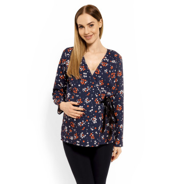 Bluzka Ciążowa Model 1626DC Flowers - PeeKaBoo