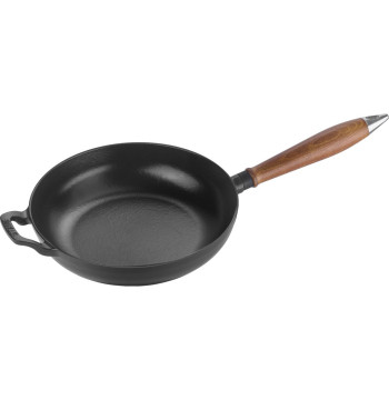 Patelnia żeliwna z drewnianym uchwytem Staub - 24 cm