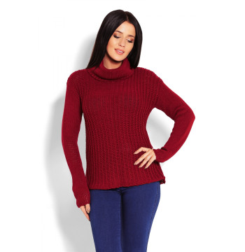 Golf Damski Model 70014 Bordo - PeeKaBoo