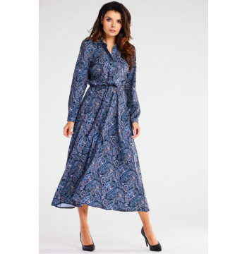 Sukienka Model A467 Navy Pattern - awama