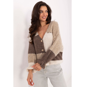 Sweter Damski Model MI-SW-0903.87 Beige - Rue Paris
