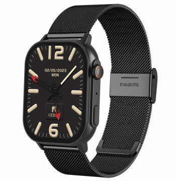 Smartwatch Gravity GT15-3 Czerwony Pasek Silikonowy + Czarna Bransoleta