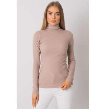 Golf damski Model RV-BZ-7182.01P Dark Beige - Rue Paris