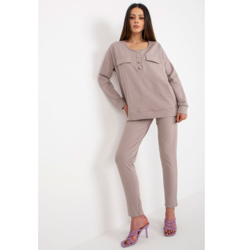 Spodnie Komplet Model LK-KMPL-509315.06 Dark Beige - Lakerta