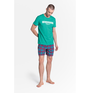 Piżama Męska Model Lid 38874-69X Green/Blue - Henderson