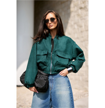 Kurtka Damska Model Vivara BUT KUR0032 Bottle Green - Roco Fashion