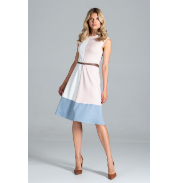 Sukienka Model M815 Ecru/Pink/Blue - Figl