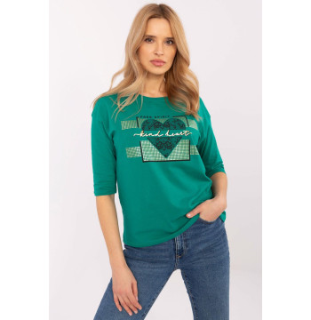 Bluzka Model CLM-BZ-0012.94 Green - Factory Price