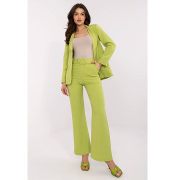Spodnie Damskie Model DHJ-SP-18737.08 Limonka - Italy Moda