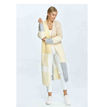 Sweter Kardigan Model M896 Yellow/Beige - Figl
