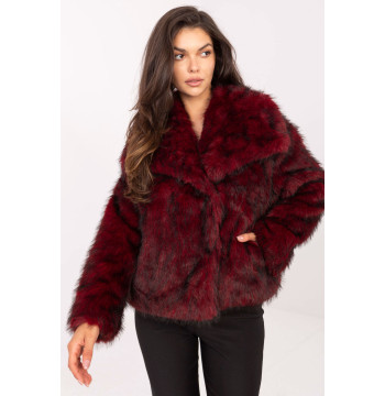 Kurtka Damska Model IT-KR-2501.43P Bordo - Rue Paris