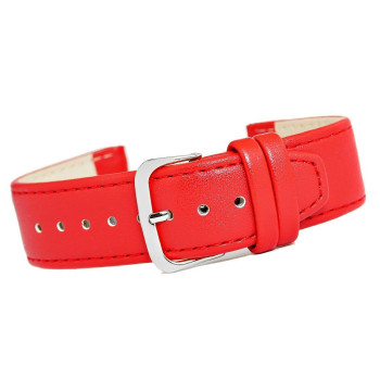 Pasek do zegarka CLASSIC - skóra 22 mm 4999-22XXL-4S Czerwony