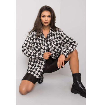 Koszula Damska Model EM-KS-178.34 White/Black - Ex Moda