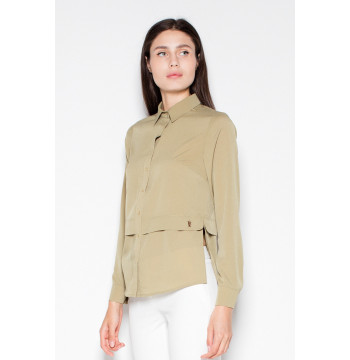 Koszula Damska Model VT027 Oliwka - Venaton Hurtownia odzieży on-line, moda damska, bielizna i obuwie dla kobiet - Matterhorn.pl