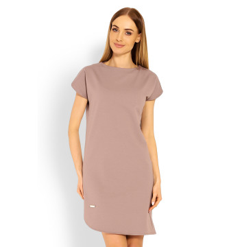 Sukienka Model 1629 Cappuccino - PeeKaBoo