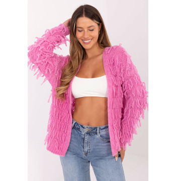 Sweter Kardigan Model MI-SW-1308.21 Pink - Rue Paris