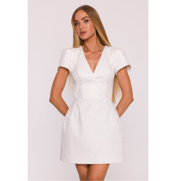 Sukienka Model MOE882 Śmietana - Moe
