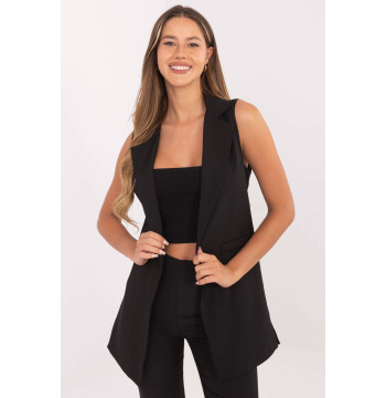 Kamizelka Model IT-KZ-FL5069.84 Black - Rue Paris