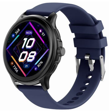 Smartwatch Damski GRAVITY GT12-2 Granatowy Pasek Silikonowy + Czarna Bransoleta