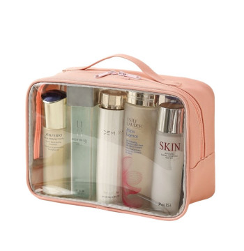 Kosmetyczka organizer na kosmetyki różowa 26x20x11cm KS105WZ2